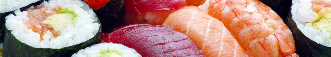 Eating Japanese Seafood Pub Food Sushi at Haru Sushi Bar & Grill restaurant in Indialantic, FL.